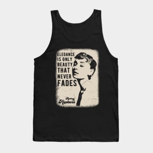 Vintage Distressed Audrey Hepburn Tank Top